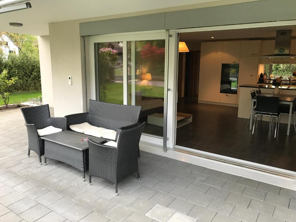 Balcony/terrace, Skender's Apartment in Interlaken