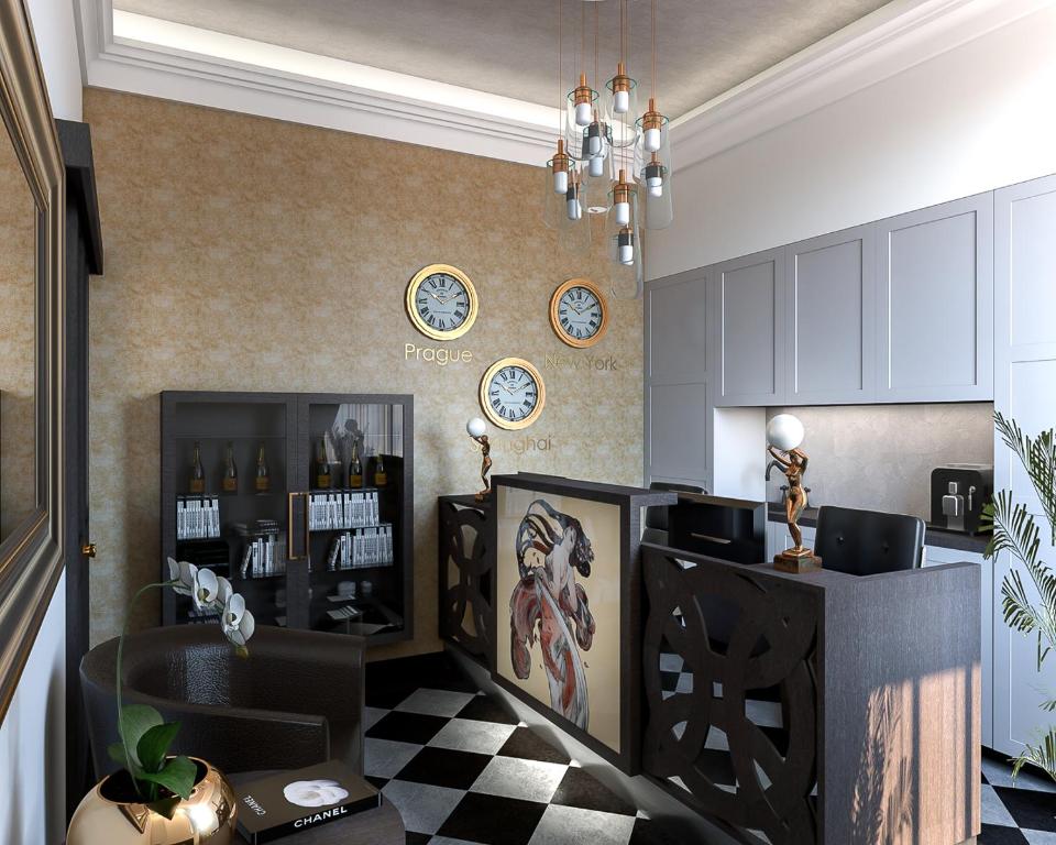 Lobby, Alfons Boutique Hotel in Prague