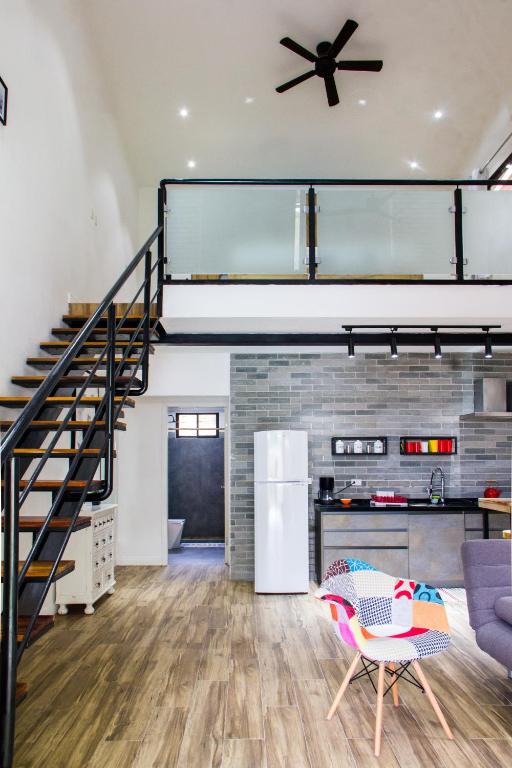 Kitchen, Peace Lofts and Apartments in Santa Teresa
