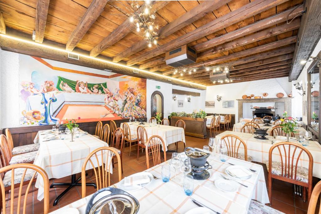 Restaurant, Hotel Albergo Svizzero in Mendrisio