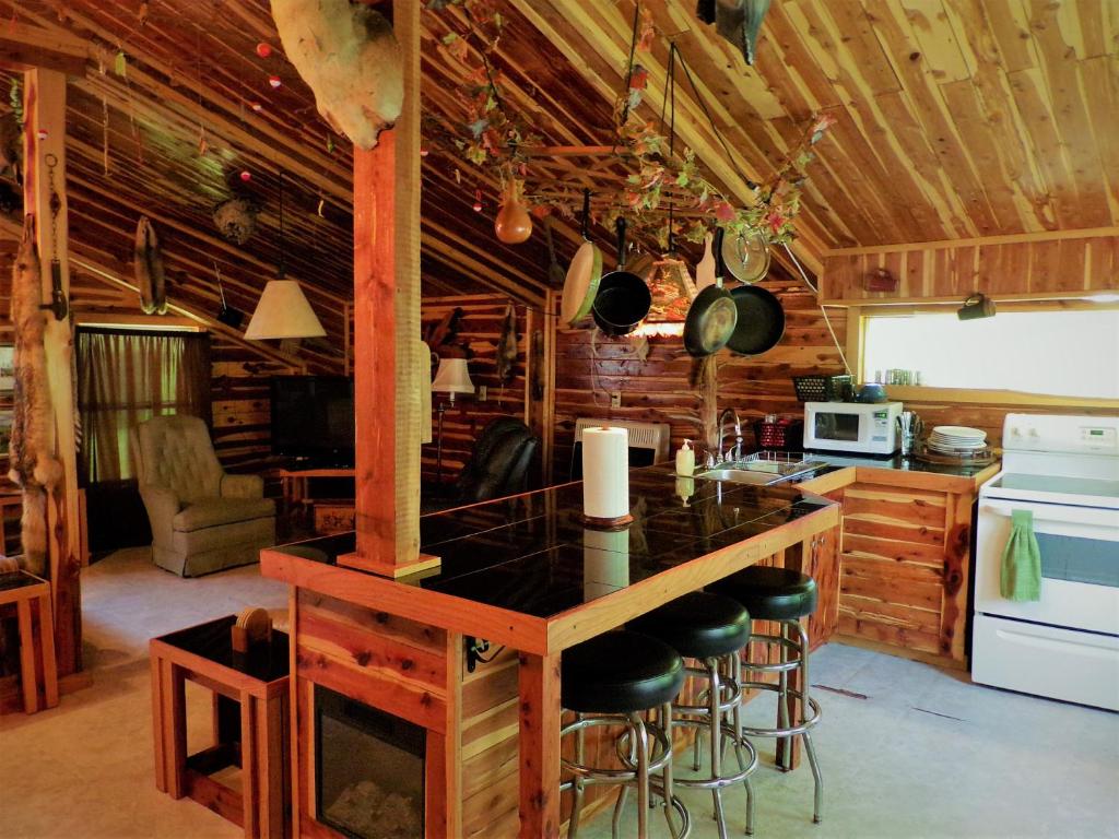 Cedar cabin exterior