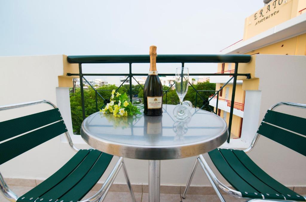 Balcony/terrace, Erato Studios & Apartments in Kos Island