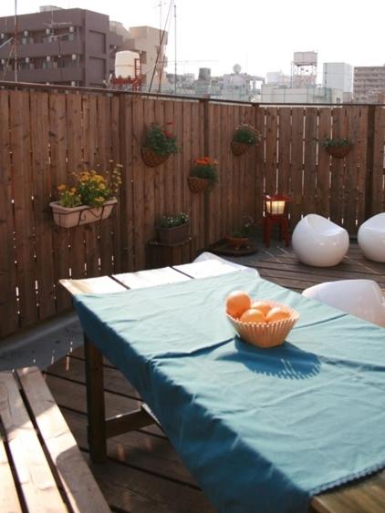 Balcony/terrace, Hostel Zen in Yokohama