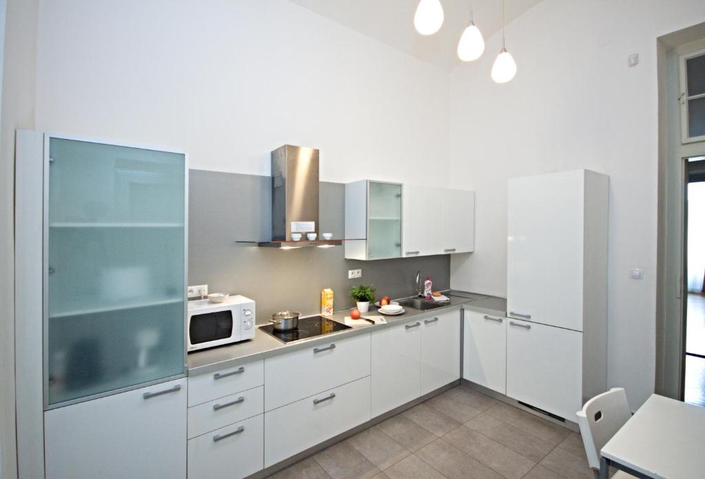 Kitchen, River View Residence in Prague