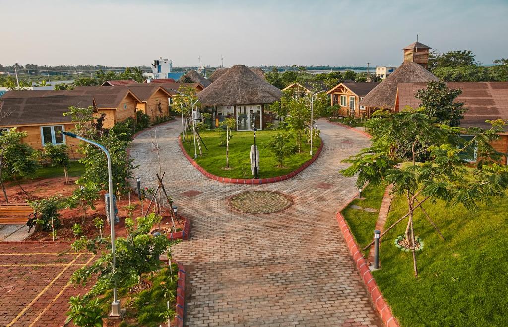 Exterior view, Bodhi Woods Resort in Mamallapuram