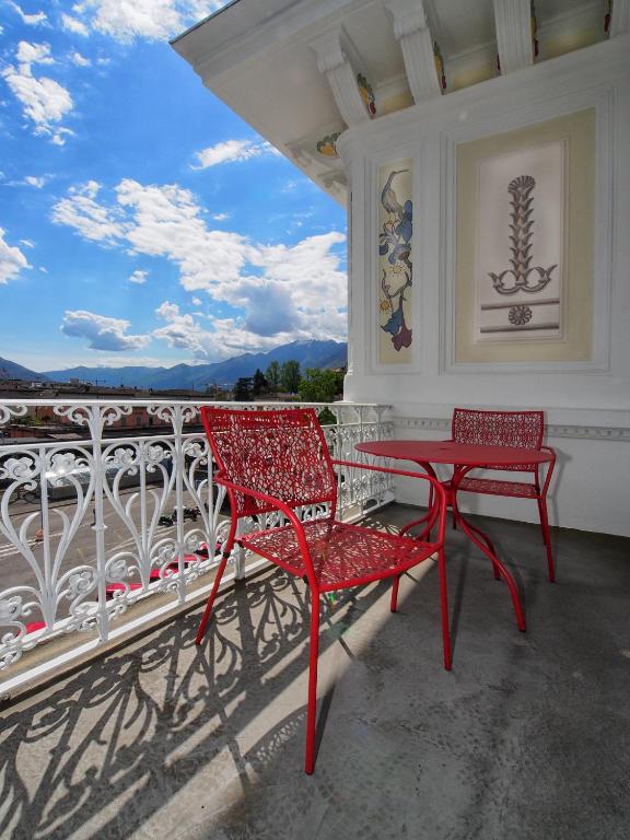 Balcony/terrace, Hotel Rio Muralto in Locarno
