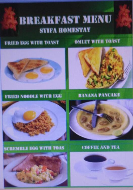 Food and beverages, Syifa Homestay in Lombok
