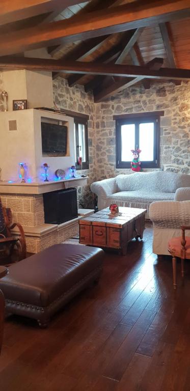 Vargiani Stone Retreat with Fireplace & View