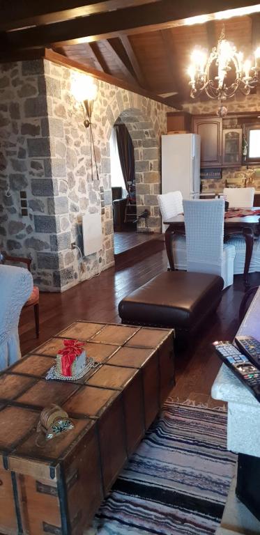 Vargiani Stone Retreat with Fireplace & View