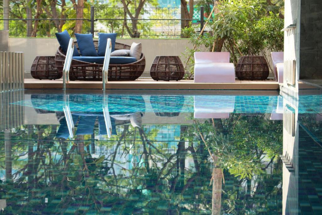 Deluxe apartment with balcony, pool, fitness and 호텔 이미지 1