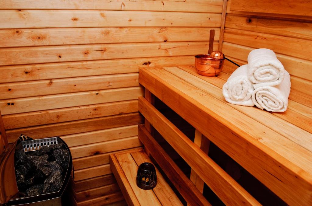 Sauna, Embrace Hotel & Apartments in Parnu