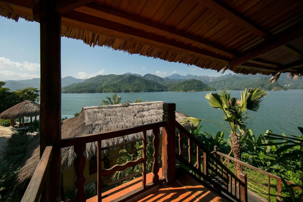 Balcony/terrace, Mai Chau HideAway Lake Resort in Mai Chau (Hoa Binh)