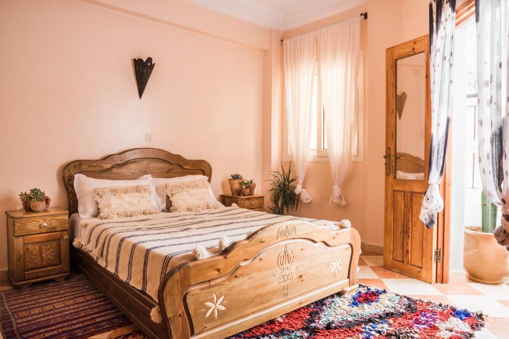 Deluxe Double Room with Balcony, The Lunar Surf House in Taghazout