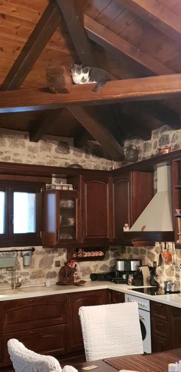 Vargiani Stone Retreat with Fireplace & View