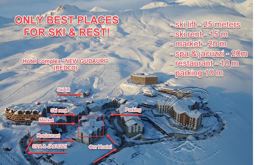 Hostel near ski lift — Hotel in Gudauri