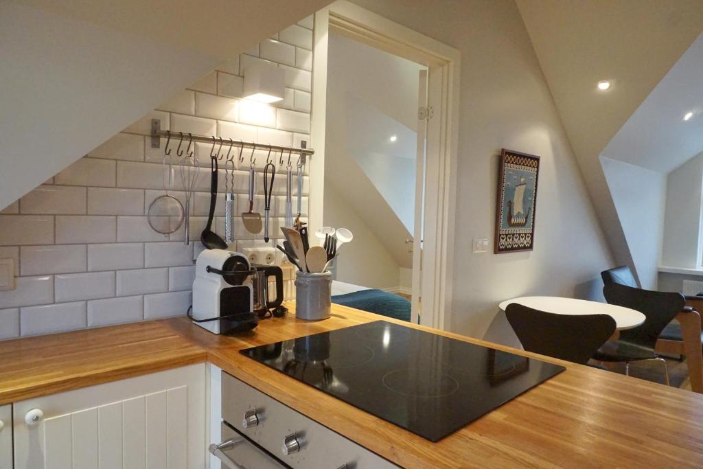 Kitchen, Nest Apartments in Reykjavik