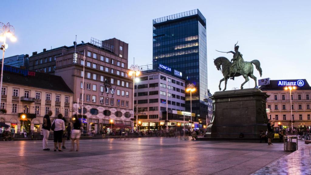 Zagreb center near main square photo