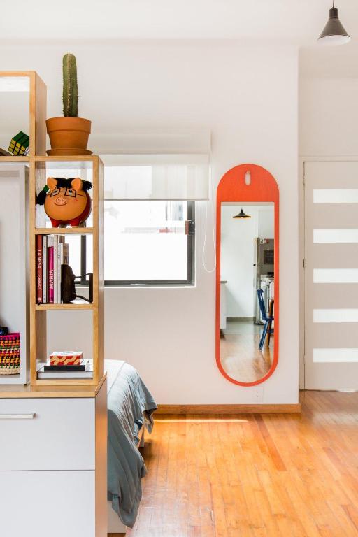 Hip,Colorful studio with Patio in Roma Norte - 4