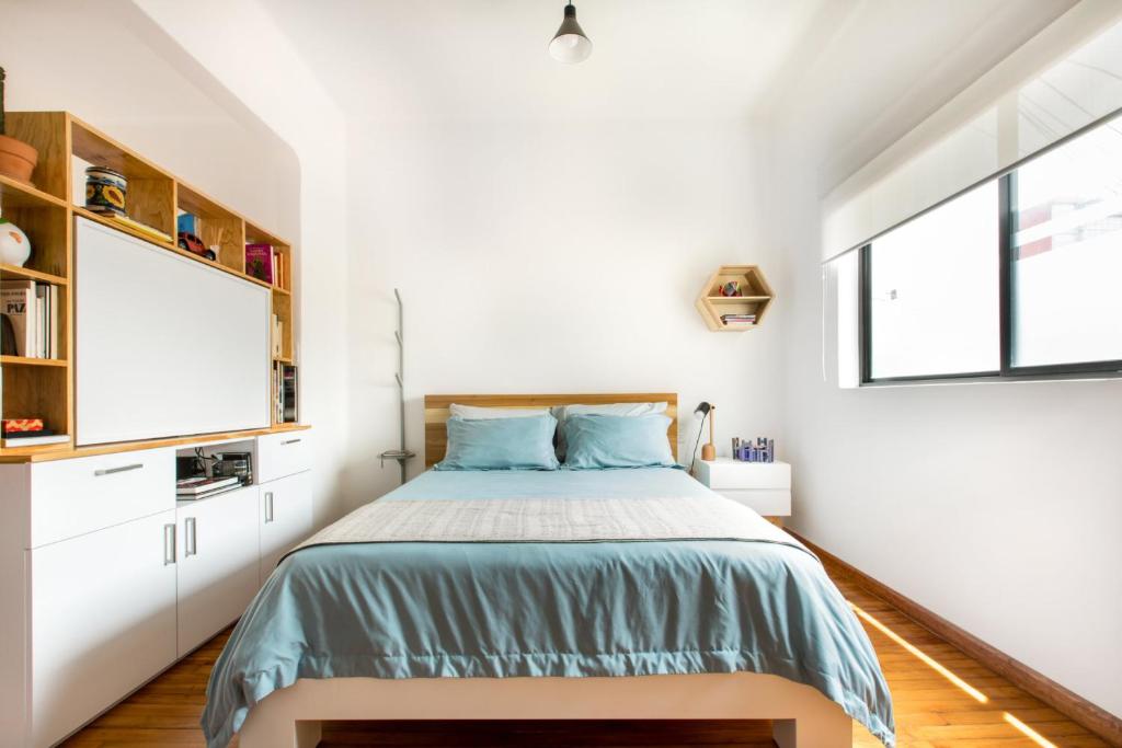 Hip,Colorful studio with Patio in Roma Norte - 3