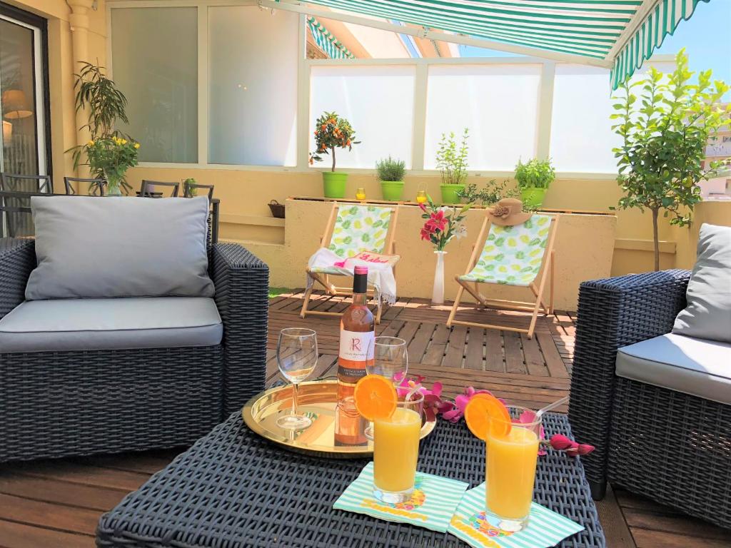 Cosy Lumineux 1 Chambre Calme Central-Terrasse 10 minutes Palais 5 min Centre - 5