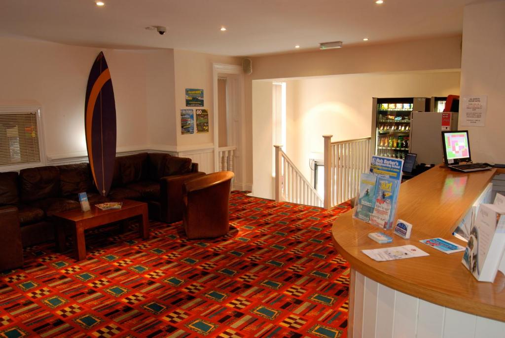Lobby, Berties Lodge in Newquay