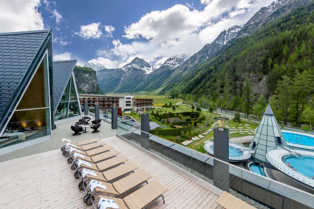 Balcony/terrace, Aqua Dome 4 Sterne Superior Hotel & Tirol Therme Langenfeld in Langenfeld