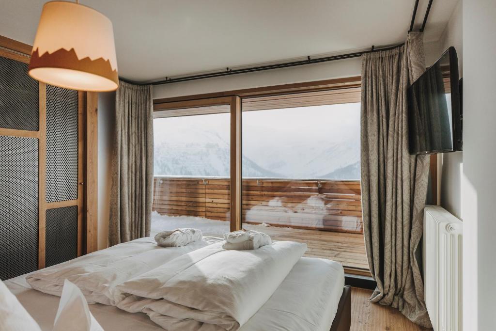 View, Hotel Goldener Berg in Lech