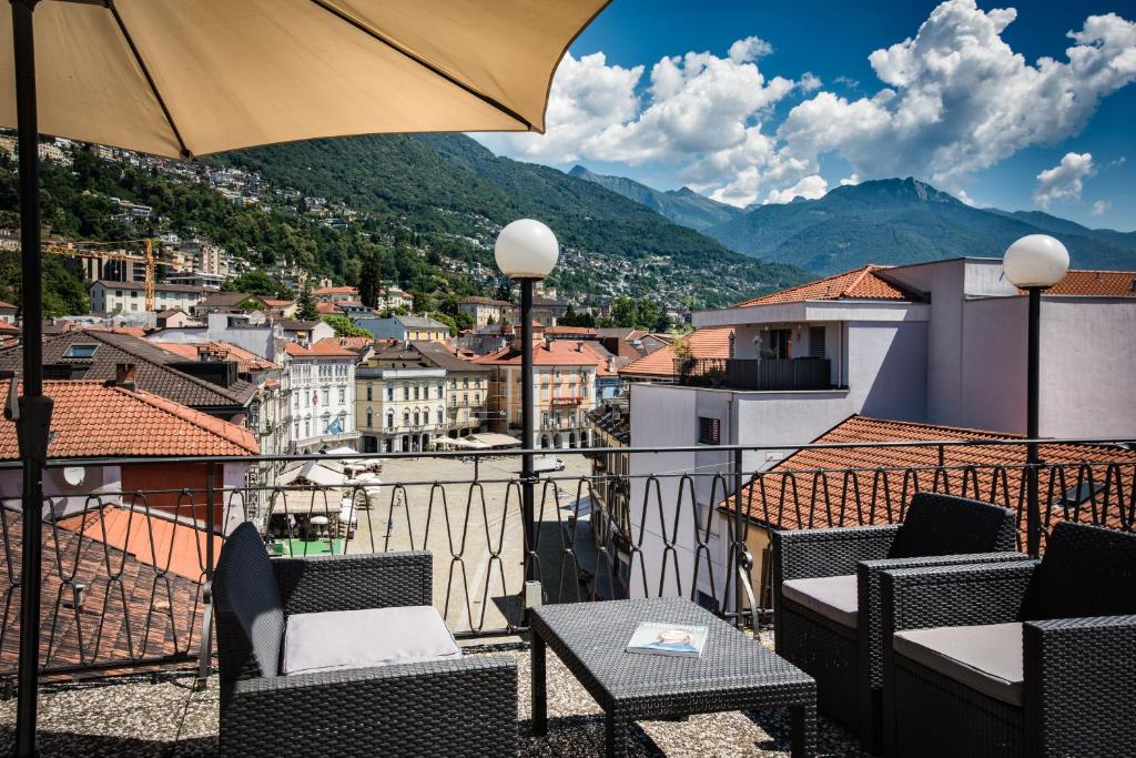 Balcony/terrace, EasyRooms dell'Angelo in Locarno