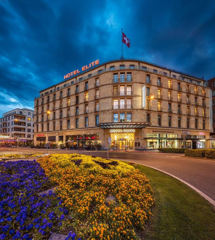 Exterior view, Art Deco Hotel Elite in Biel/Bienna