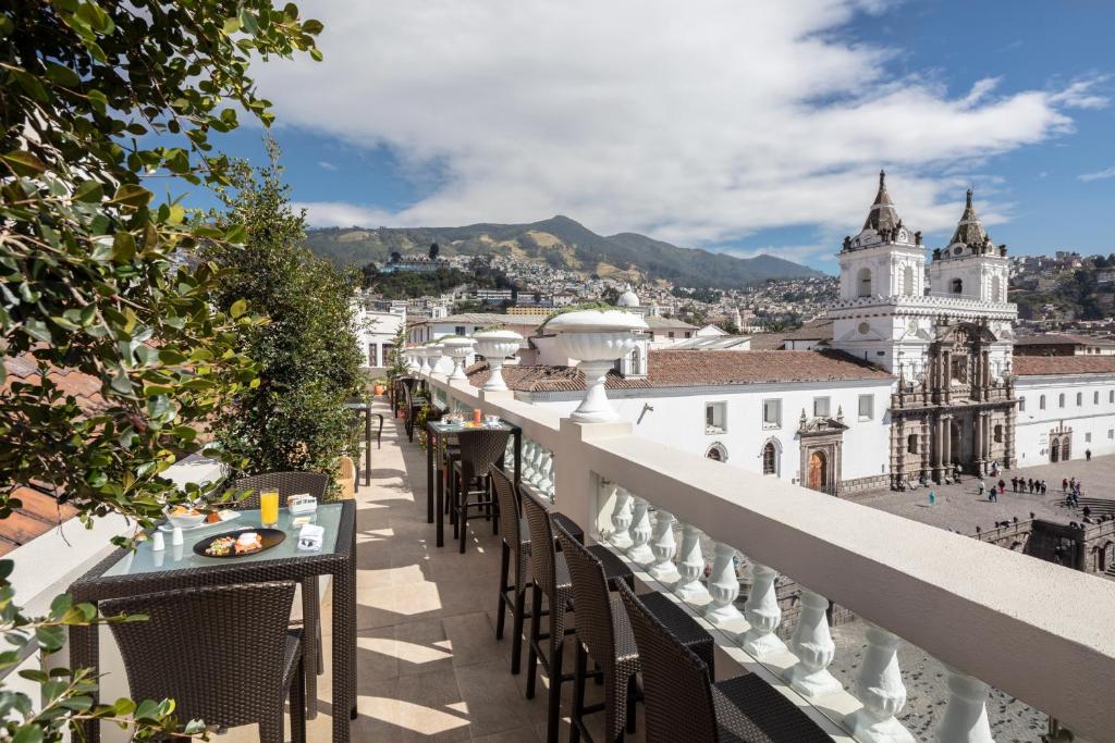 Balcony/terrace, Hotel Casa Gangotena in Quito