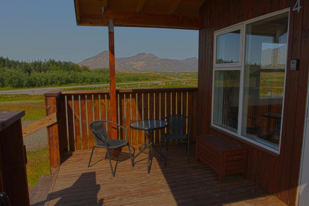 Balcony/terrace, Aurora Cabins in Hornafjordur