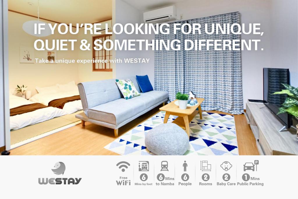 No 201 Westay Designers House 6 mins to Shinsaibashi