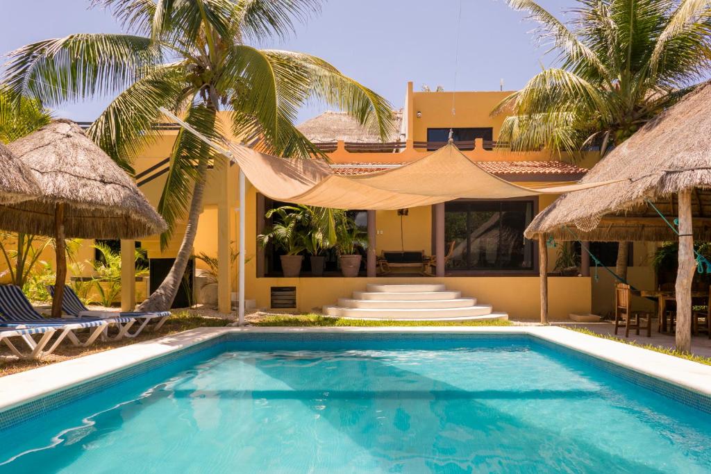 Swimming pool, Casa Tankah in Tulum