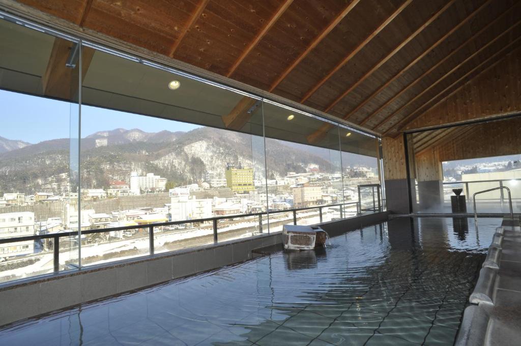 Hot spring bath, Aburaya Tousen in Nagano