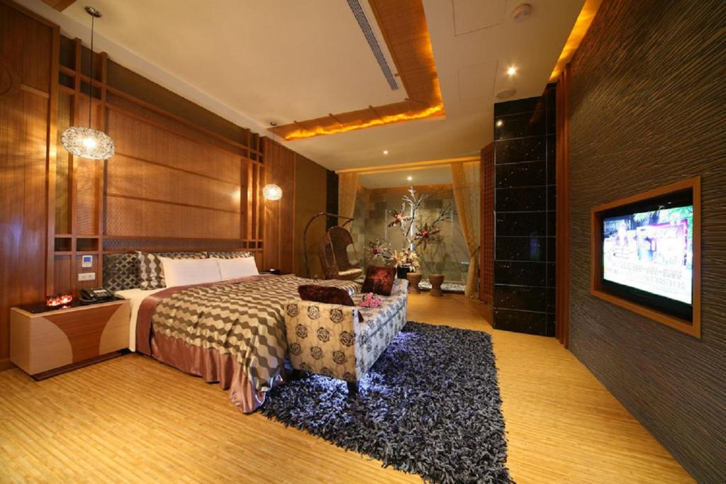Hua Mu Lan Hotel의 넓은 객실이나 특별한 욕조 사진