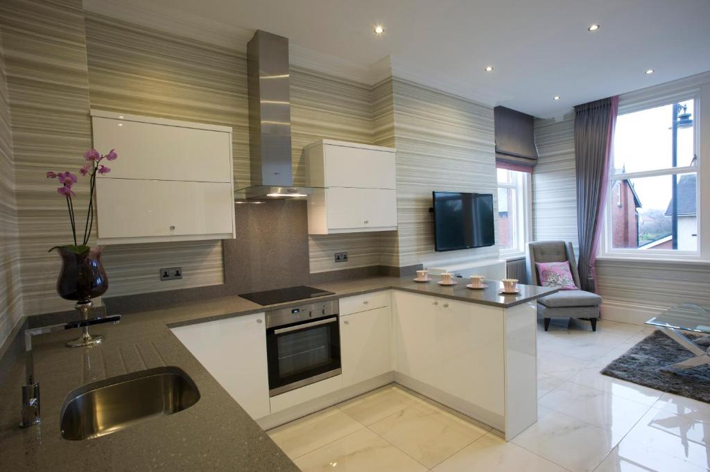 Kitchen, Breck Apartments by Central Beach Leisure Ltd in Blackpool