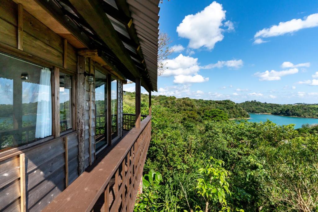 Balcony/terrace, Tree-house Hotel Morinosubako in Okinawa Main island
