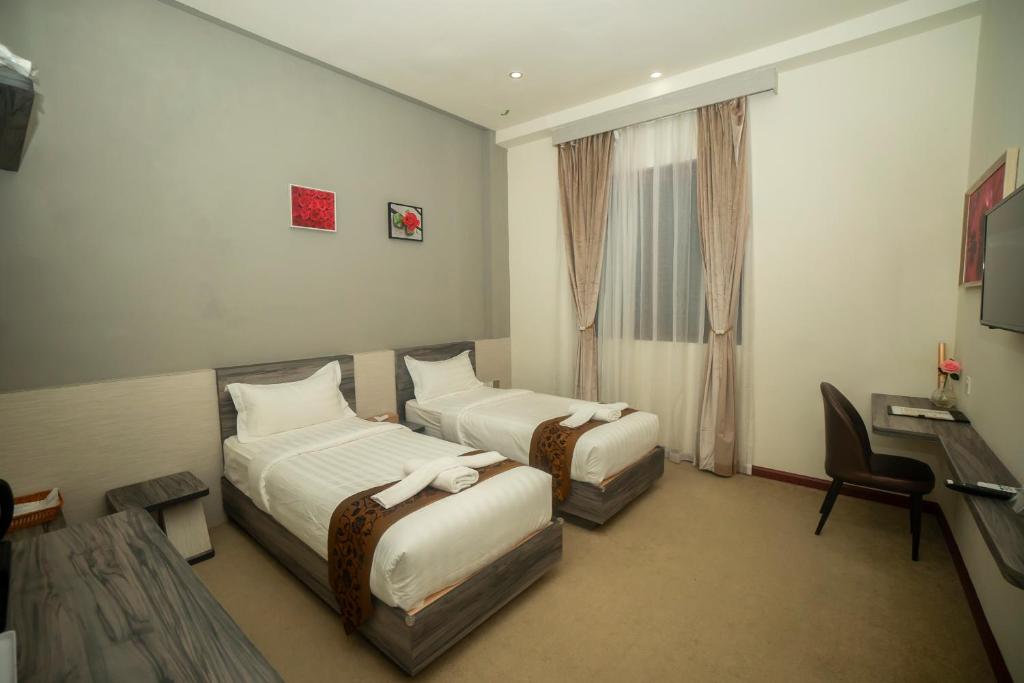 Green Rose Hotel シャワー