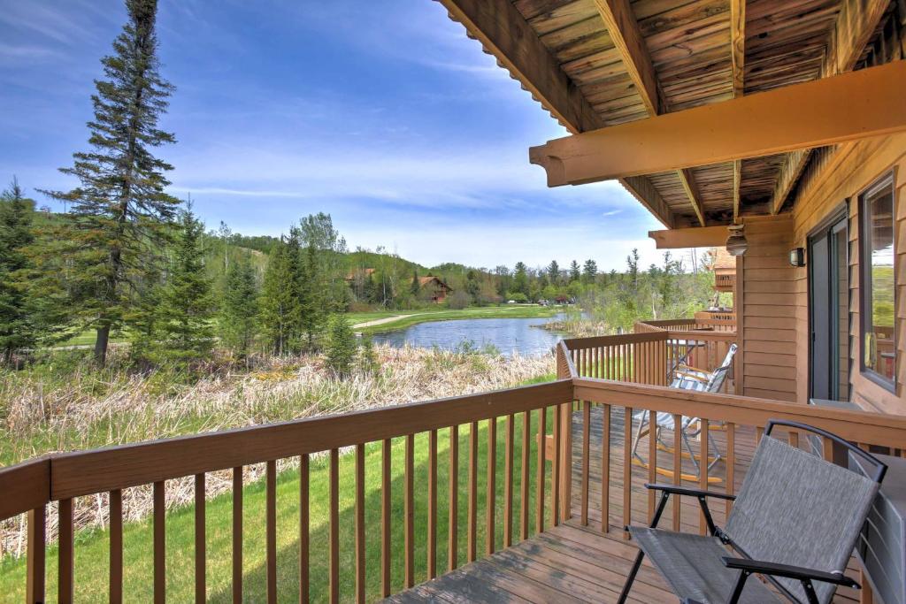 Condo on First Green with Deck at Schuss Mountain!, Mancelona