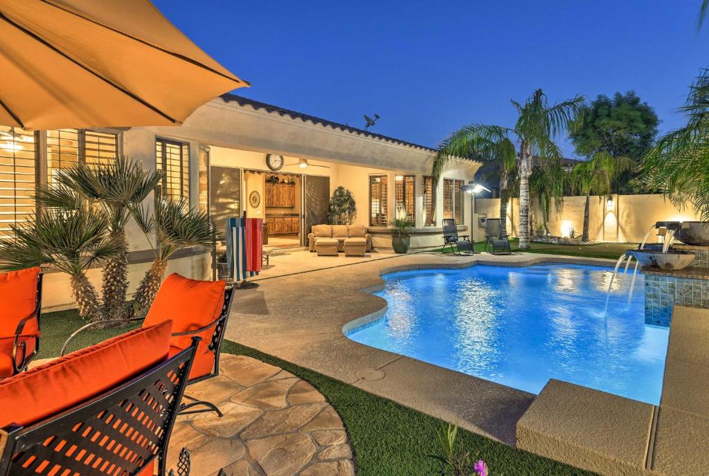 Luxe Gilbert Home with Heated Pool* and Putting Green!