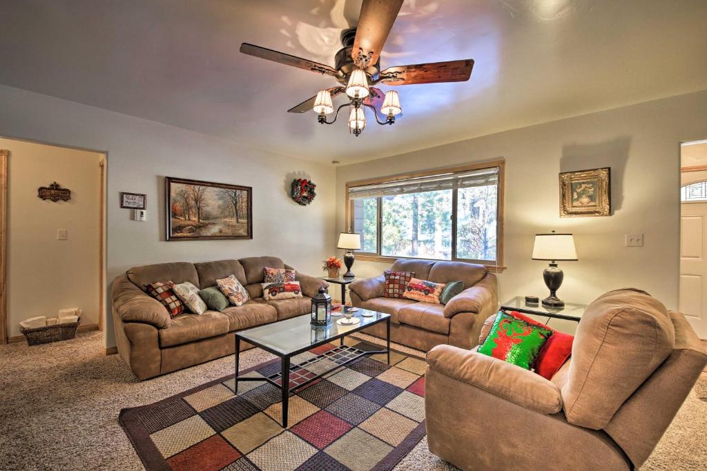 Rustic Fawnskin Home with Gas Grill - Walk to Lake! photo