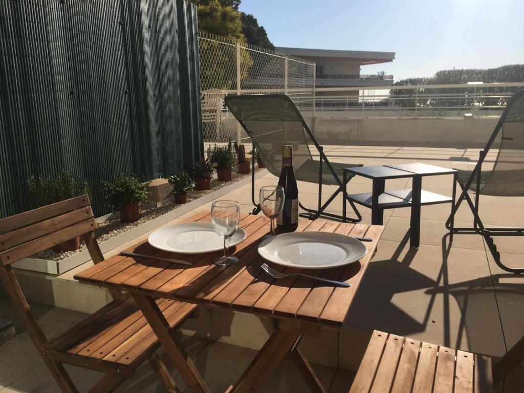 Bord de mer, studio avec terrasse - 1
