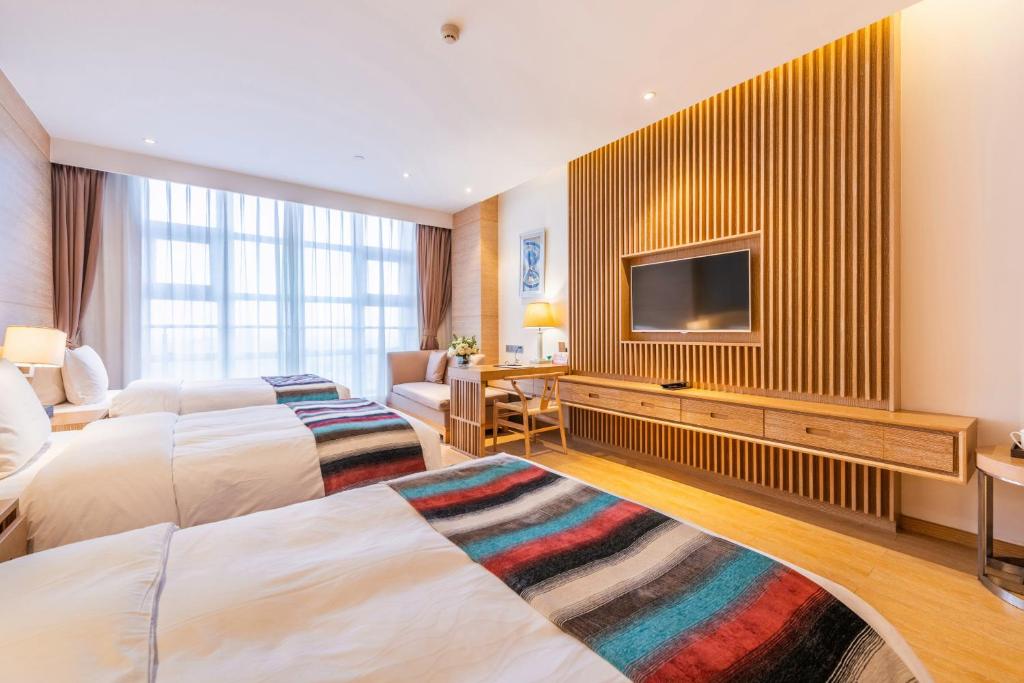 노보텔 화산 객실 내부