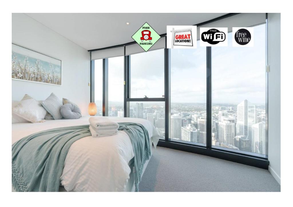 Lvl 57 Skytower Breathtaking Views CBD Wifi Carpark by Stylish Stays — Hotel in Brisbane