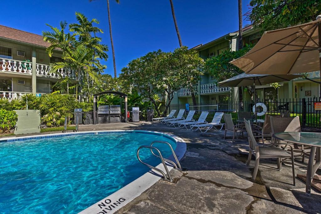 Kailua Studio with Pool Access and Garden Views! photo