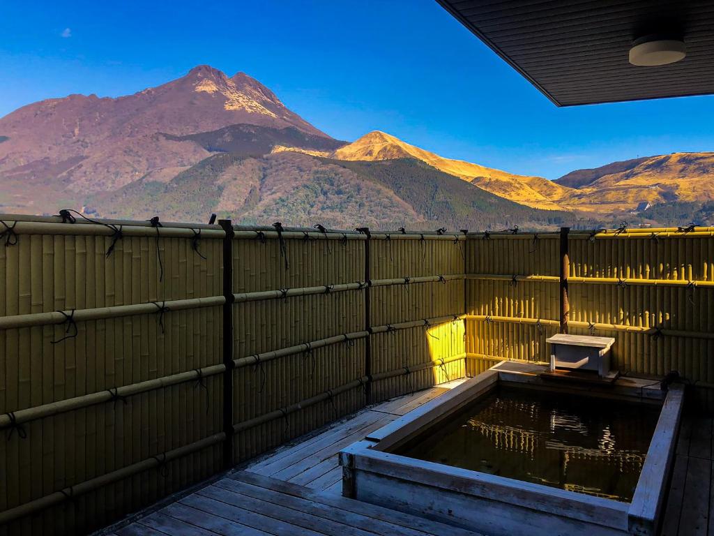 유후인 아카리노야도 옥상 전망