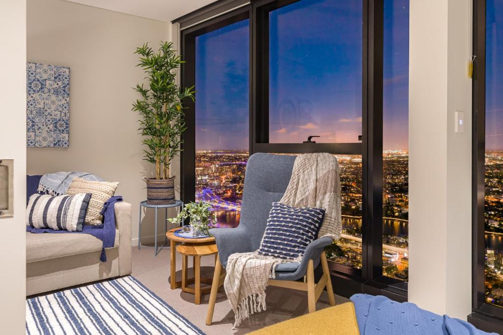 Hamptons Retreat on Level 77 Skytower — Hotel in Brisbane