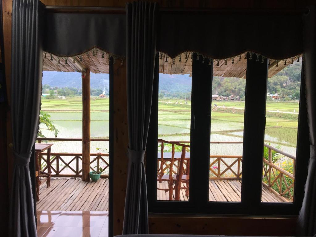 mai chau rice fields homestay photo