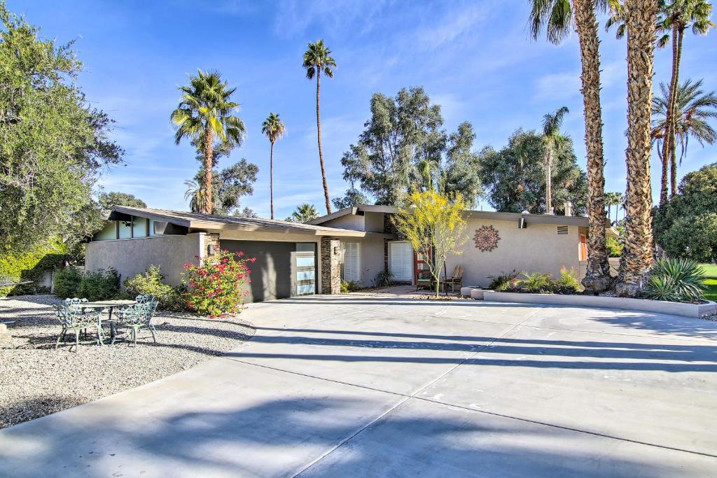Palm Springs Oasis with Pool and Golf Course Views! photo