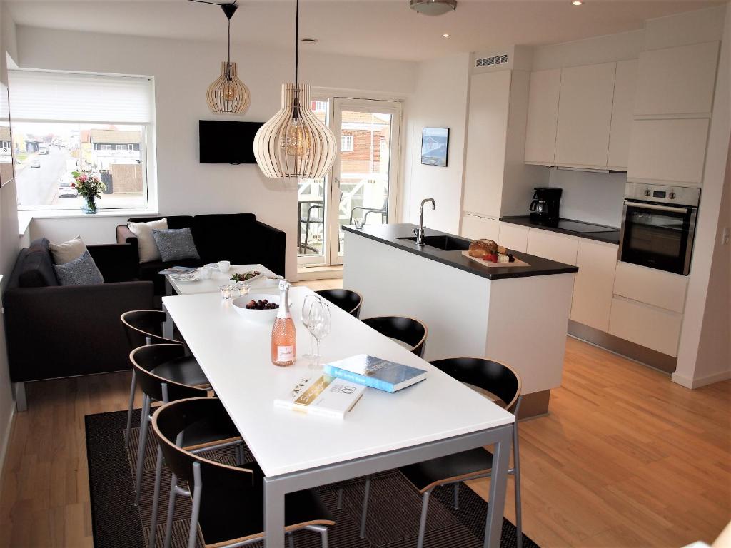 Kitchen, Plesners Havnelejligheder in Skagen